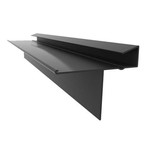 Britmet LiteSlate Dry Verge 1m - Black