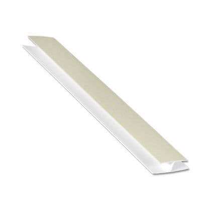 Cream Soffit H Joint Section Trim - 5m