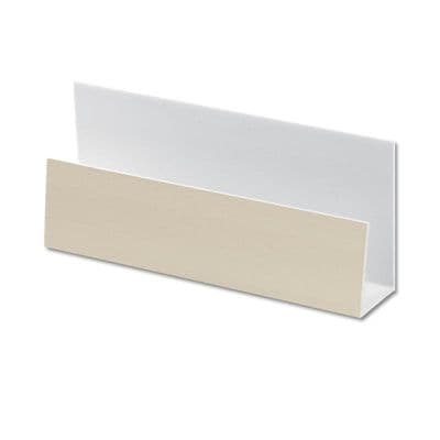 Cream uPVC Shiplap Cladding U Trim - 5m