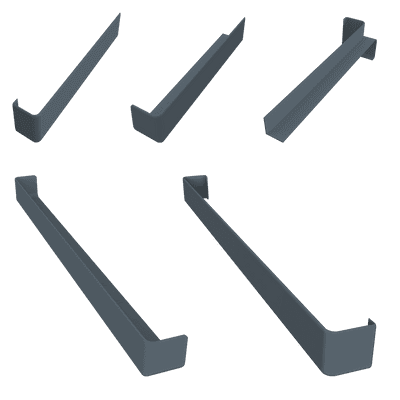 Dark Grey Smooth Fascia Trims