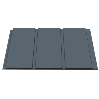 Dark Grey Smooth Hollow Soffit