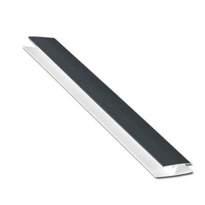 Dark Grey SmoothSoffit H Section Joint Trim - 5m RAL 7016