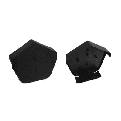 Dry Verge End Cap Angled Black