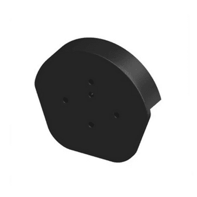 Dry Verge End Cap Round Black