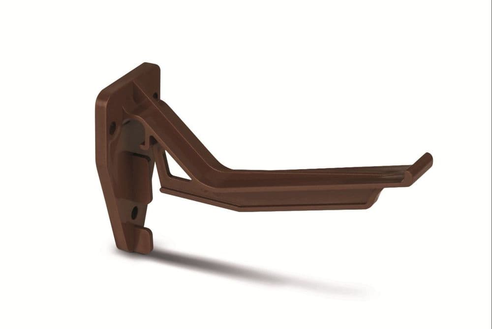 Fascia Bracket Top Hung Brown Ogee Gutter