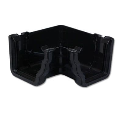 FloPlast Black Ogee Internal 90 Degree Gutter Angle