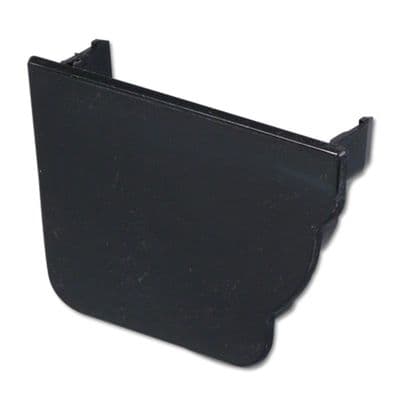 FloPlast Black Ogee Internal Gutter Stop End LH
