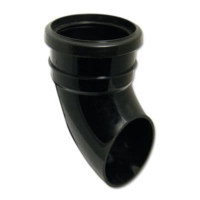 FloPlast Black Soil Pipe Downpipe Shoe (Indusrial)