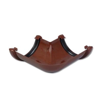 FloPlast Brown Half Round 90 Degree Gutter Angle