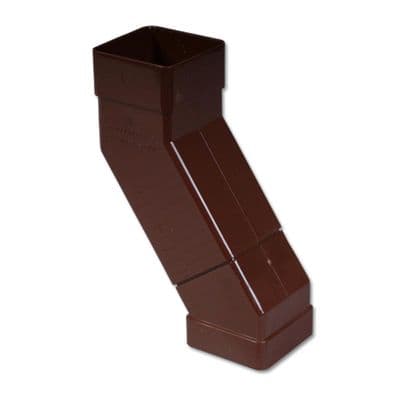 FloPlast Brown Square Adjustable Downpipe Bend