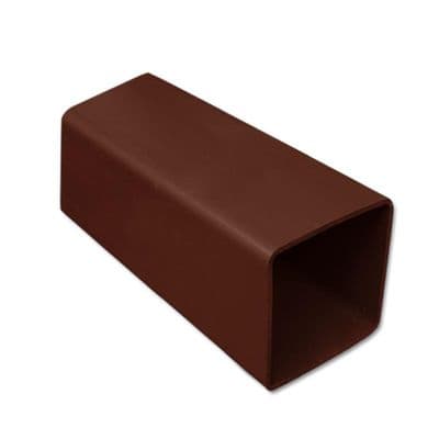 FloPlast Brown Square Downpipe 4m