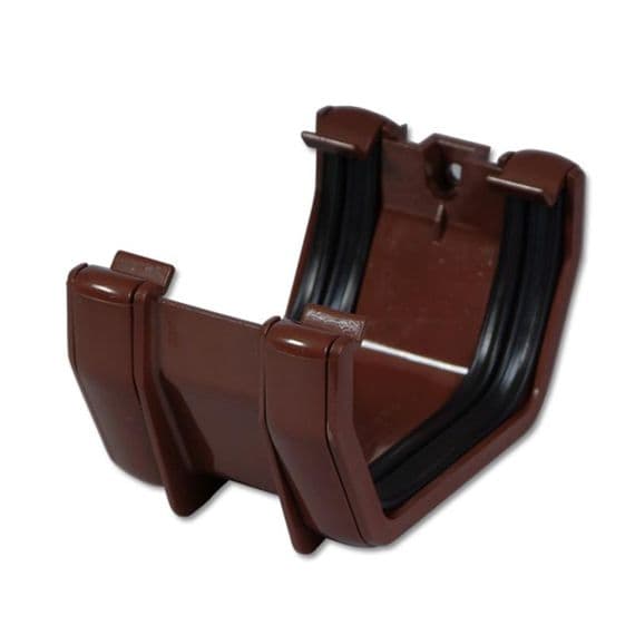 Gutter Union Insert Floplast Brown Square Gutter Union Bracket