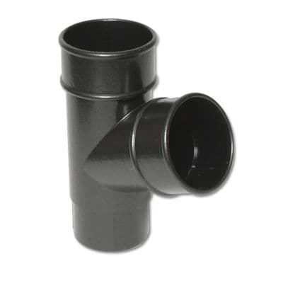 FloPlast Cast Iron Style Round Downpipe 112 Degree Branch