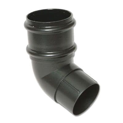 FloPlast Cast Iron Style Round Downpipe 112 Degree Offset Bend