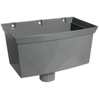 FloPlast Grey Downpipe Hopper Head