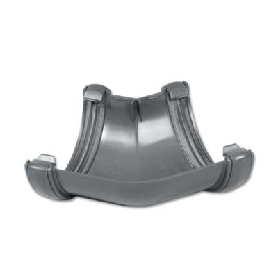 FloPlast Grey Half Round 135 Degree Gutter Angle