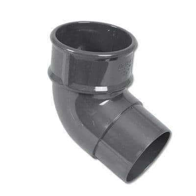 FloPlast Grey Round 112 Degree Downpipe Bend