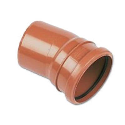 FloPlast Underground 15 Degree Single Socket Bend