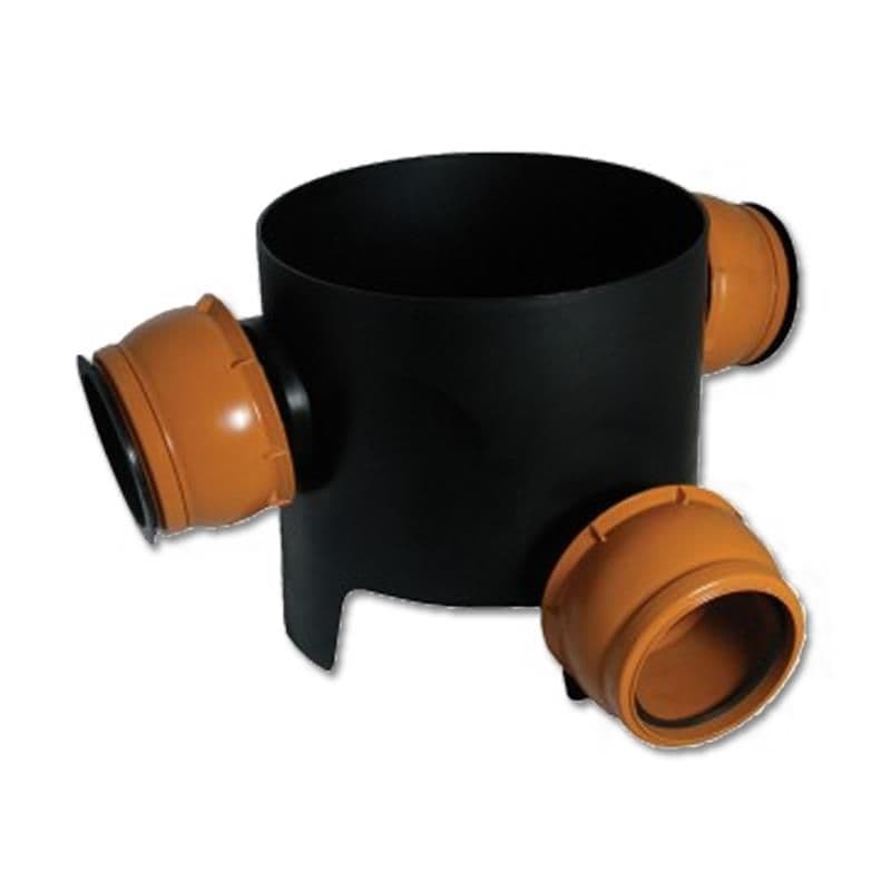Flat Base Inlet FloPlast Underground 270mm 90 Degree Inlet Chamber Base