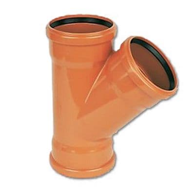 FloPlast Underground 45 Degree Equal Junction Triple Socket