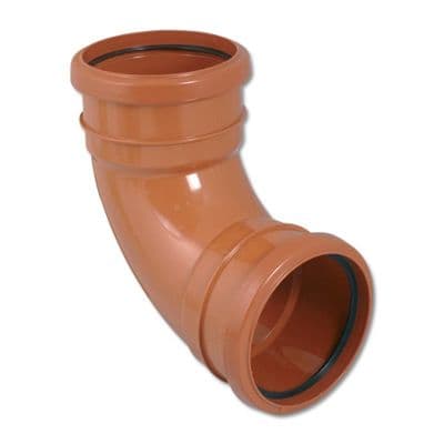 FloPlast Underground 87 Degree Double Socket Bend