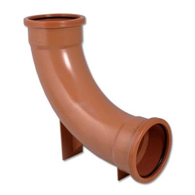 FloPlast Underground 87.5 Degree Double Socket Rest Bend