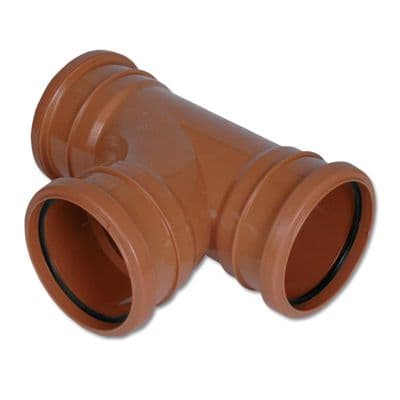 FloPlast Underground 87.5 Degree Equal Junction Triple Socket