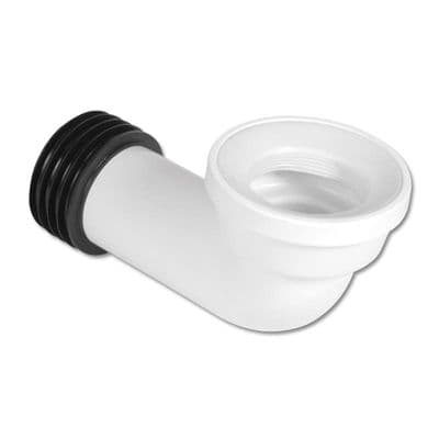 FloPlast White 90 Degree Pan Connector