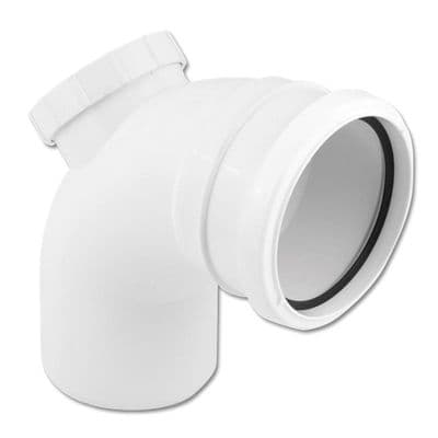 FloPlast White 92.5 Degree Access Bend
