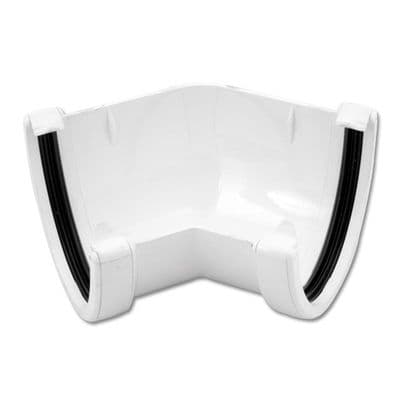 FloPlast White High Capacity 135 Degree Gutter Angle