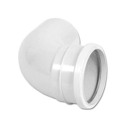 FloPlast White Single Socket 92.5 Degree Bend Soil Pipe