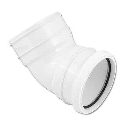 FloPlast White Soil Pipe 135 Degree Top Offset Bend