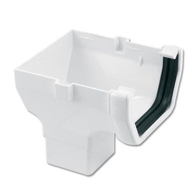 Square Gutter – White | Durable PVC Rainwater Gutters UK