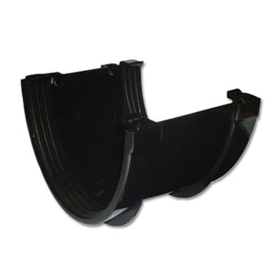 Floplast Xtraflo Commercial Gutter Union Black