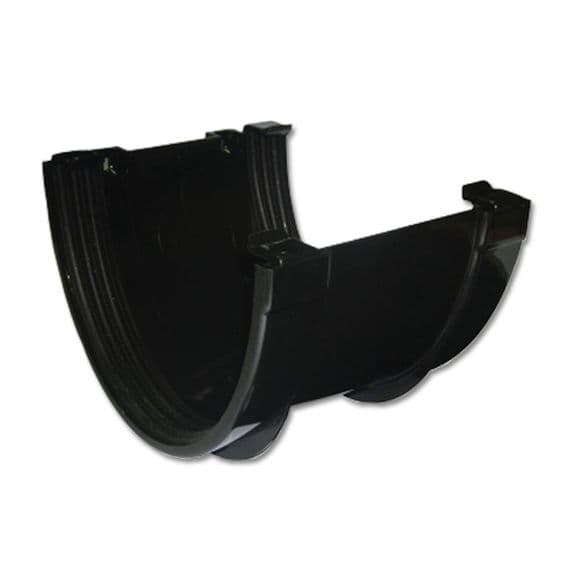 Floplast Xtraflo Commercial Gutter Union Black