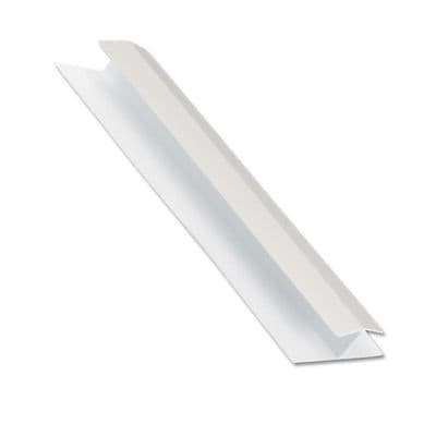Foiled White uPVC Centre Joint Shiplap Cladding Trim - 5m