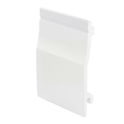 Foiled White uPVC Shiplap Cladding 150mm - 5m