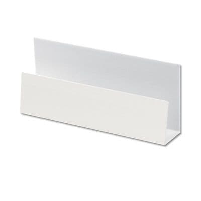 Foiled White uPVC Shiplap Cladding U Trim - 5m