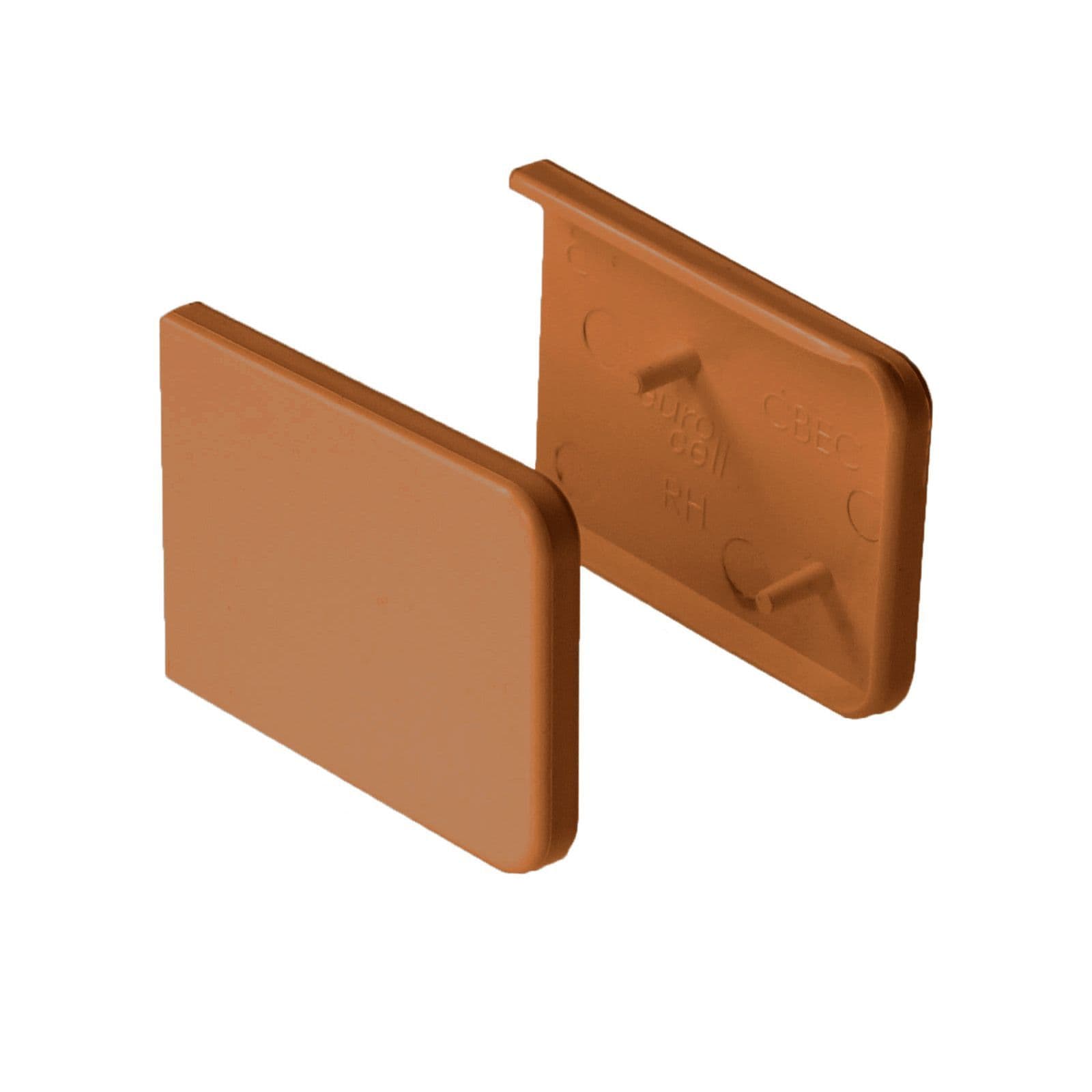 Golden Oak Square Window Sill End Caps 50mm 2 Pack