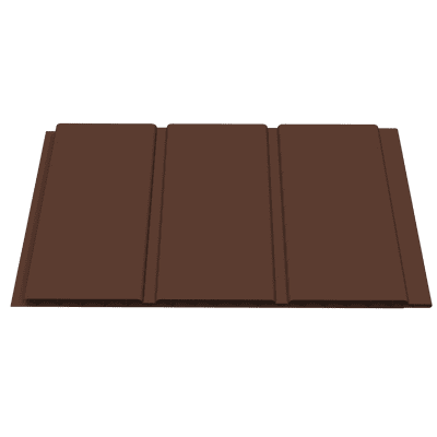 Leather Brown Smooth Hollow Soffit