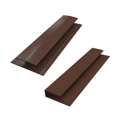 Leather Brown Smooth Soffit Trims