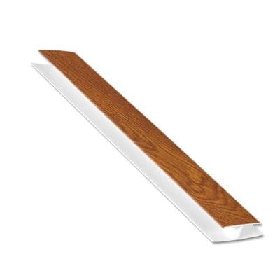 Light Oak Soffit H Section Joint Trim - 5m