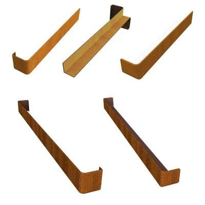 Light Oak Woodgrain Fascia Trims