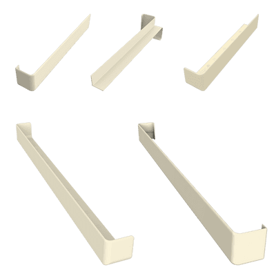 Pale Gold Smooth Fascia Trims