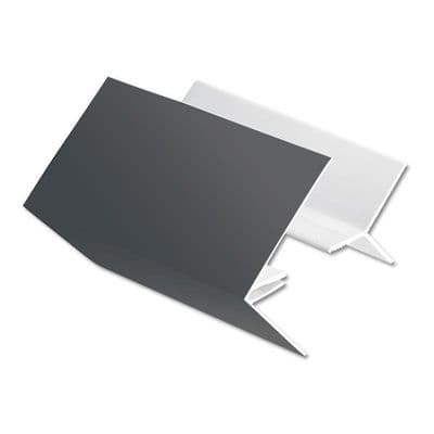Plain Grey Anthracite Smooth 2 Part External Corner Cladding Trim - 5m RAL 7016