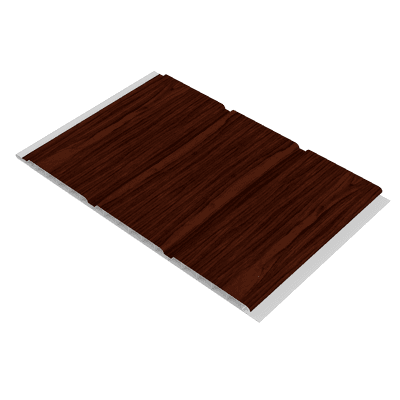 Rosewood Woodgrain Hollow Soffit