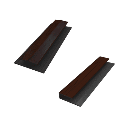 Rosewood Woodgrain Soffit Trims