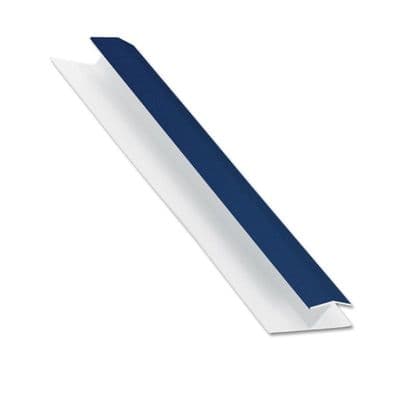 Royal Blue uPVC Centre Joint Shiplap Cladding H Trim - 5m