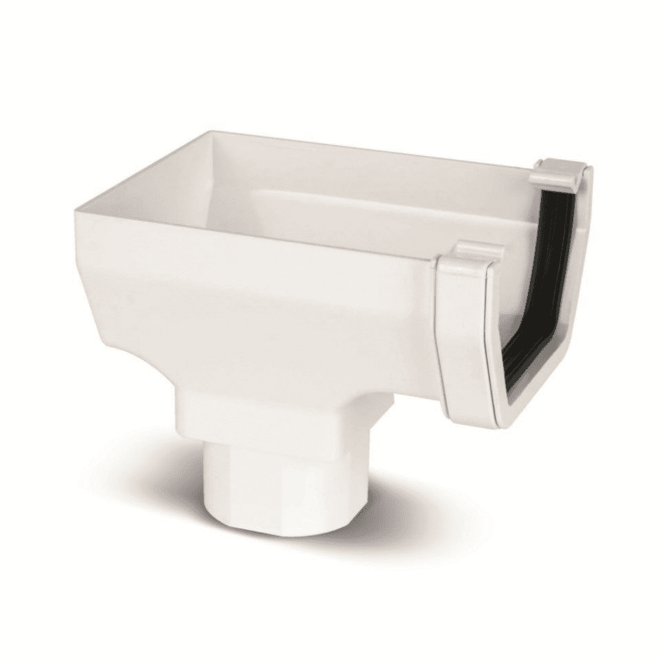White Square Gutter 4m