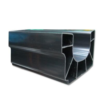 TwinPlas Black Box Gutter - 6m